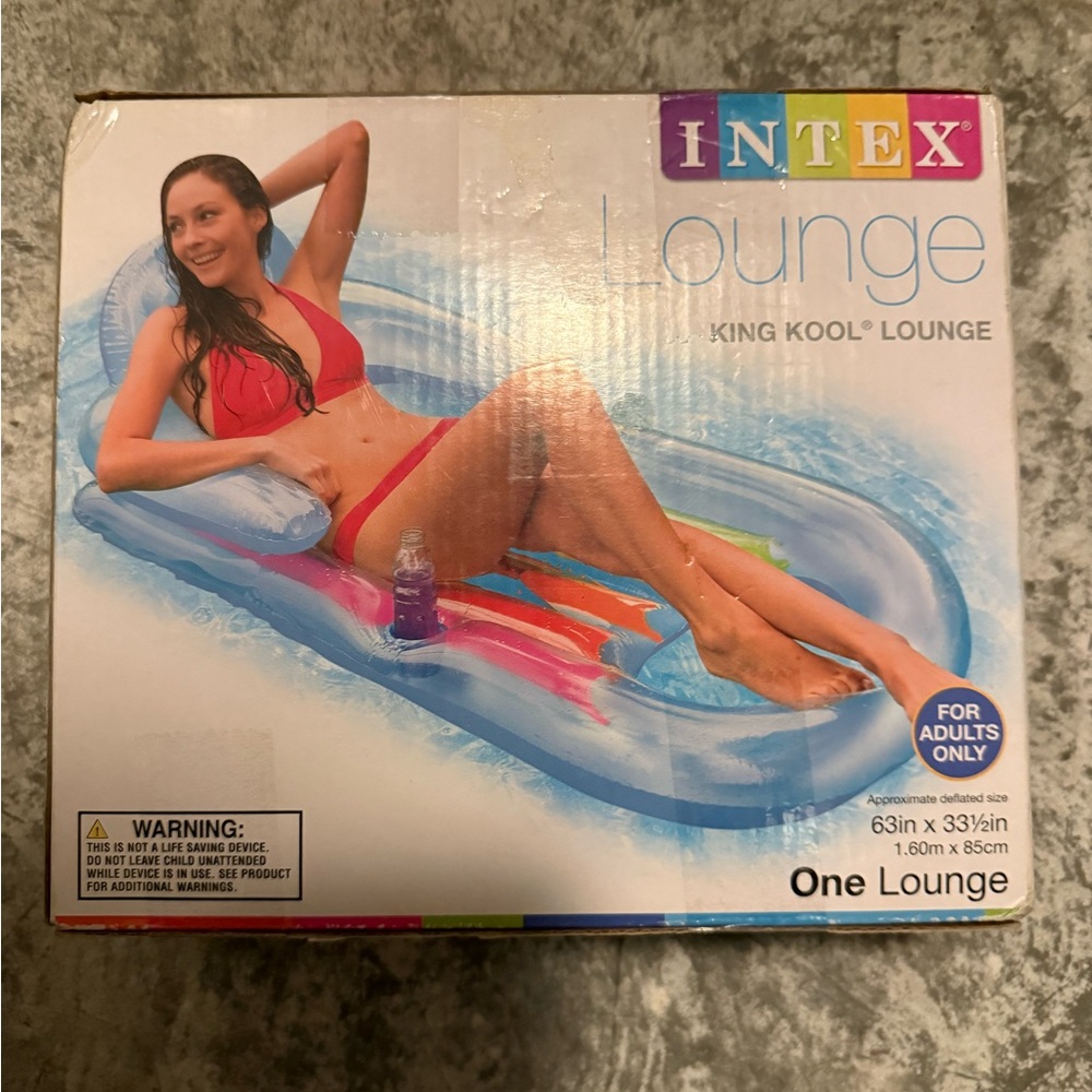 Never Used Intex King Kool Lounge Float